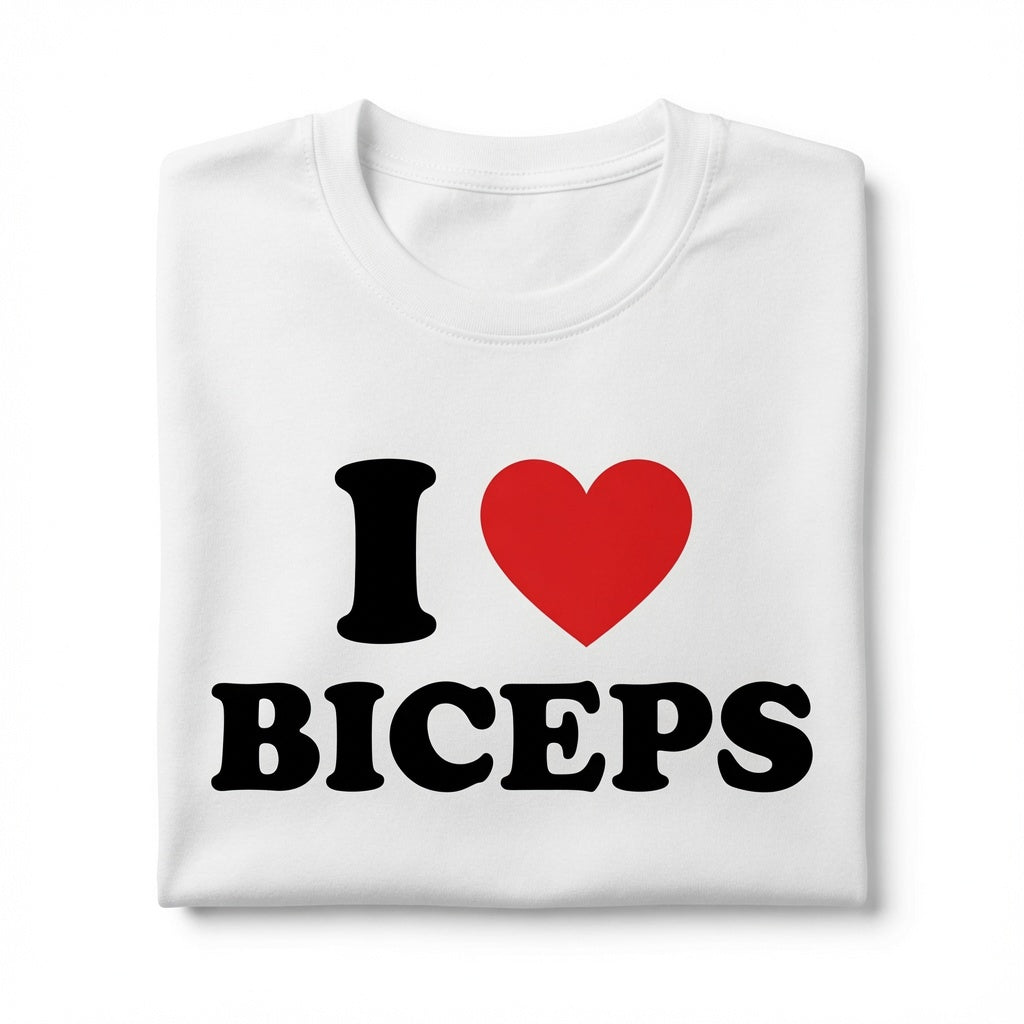 "I Love Biceps" Tee